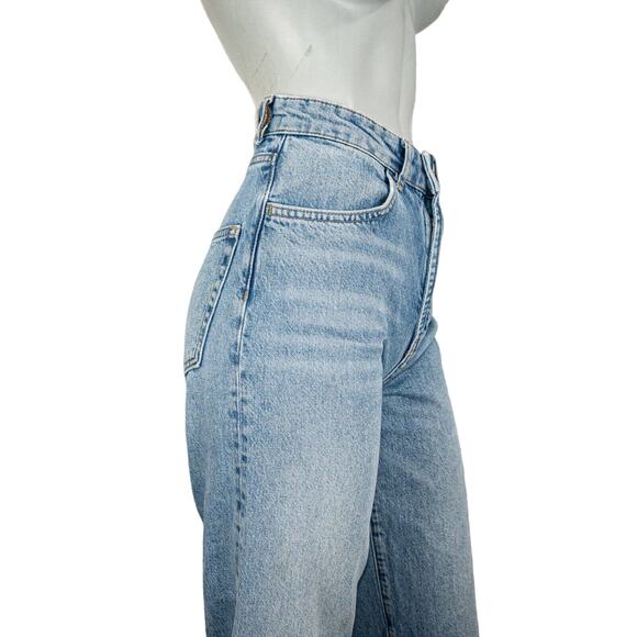 LES COYOTES DE PARIS High-Rise Crop Denim Jeans Size 16 24w - Picture 10 of 12